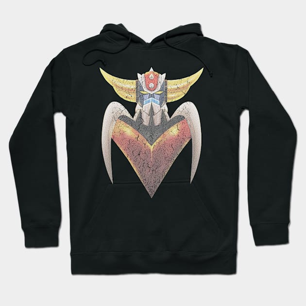 Grendizer The Ufo Robo Distressed Style Hoodie by venusblack